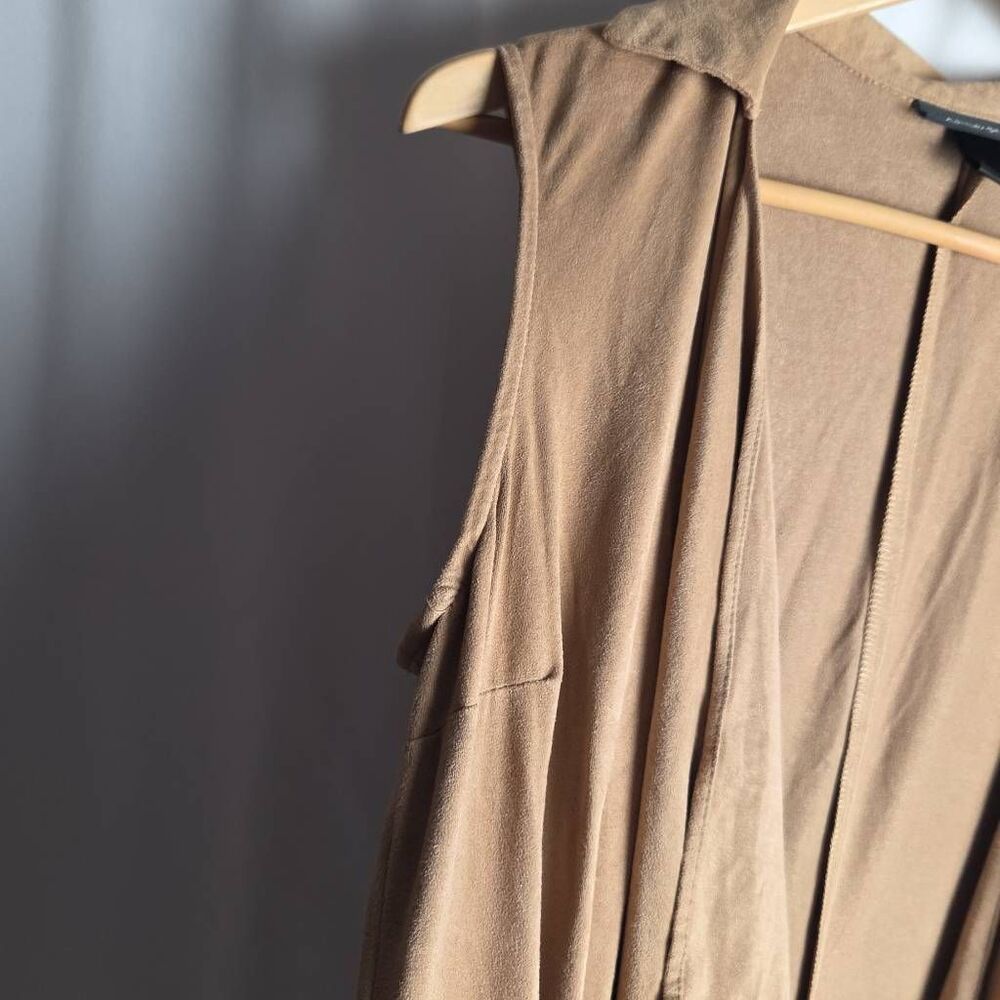 Ashley Steward Tan Jacket Ruffle Wrap - Picture 4 of 7